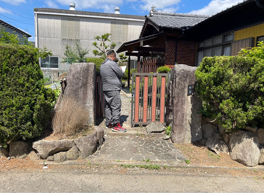 庭石、樹木伐採撤去